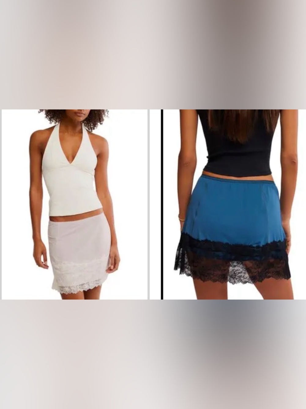 Free People Intimately Set of 2 Party Crasher Half Slips